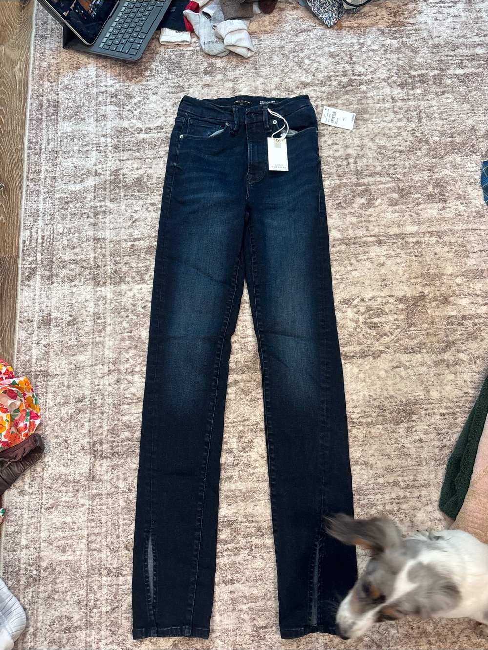 Good American Dark Indigo Skinny Jeans